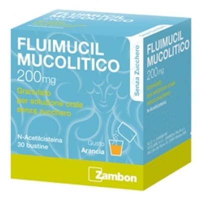 FLUIMUCIL MUCOLITICO*30 bust grat 200 mg senza zucchero FLUIMUCIL MUCOLITICO*30 bust grat 200 mg senza zucchero