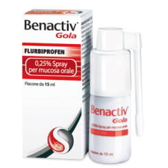 BENACTIV GOLA*spray mucosa orale 15 ml 0,25%