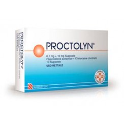 PROCTOLYN*10 supp 0,1 mg + 10 mg
