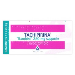 TACHIPIRINA*BB 10 supp 250 mg