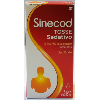 SINECOD TOSSE SEDATIVO*1 flacone 200 ml 3 mg/10 g sciroppo