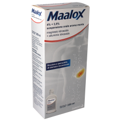 MAALOX*orale sosp 250 ml 4% + 3,5% aroma menta