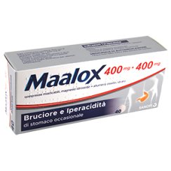 MAALOX*40 cpr mast 400 mg + 400 mg