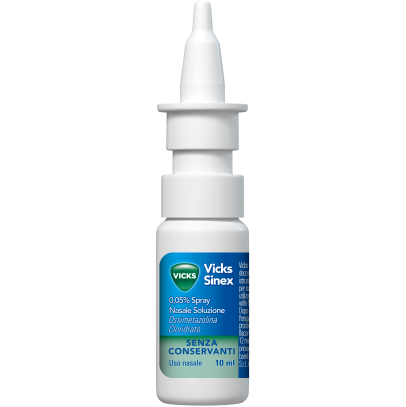VICKS SINEX*spray nasale 10 ml 0,5 mg/ml senza conservanti