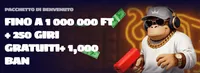 Fino a 1 000 000 ft 250 giri gratuiti 1000 ban